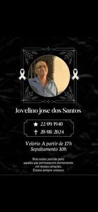 Morre Jovelino José dos Santos “Jove do Taxí”