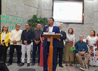 CANDIDATOS A PREFEITO PARTICIPAM DE CULTO DE ANIVERSÁRIO DA 2ª IGREJA BATISTA DE ITAPETINGA