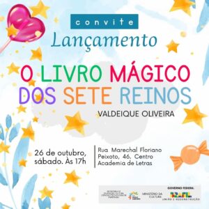 O ESCRITOR E POETA VALDEIQUE OLIVEIRA LANÇARÁ SEU NOVO LIVRO EM ITAPETINGA - Fala Livre