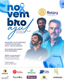 ESTÁ CHEGANDO O NOVEMBRO AZUL DO ROTARY