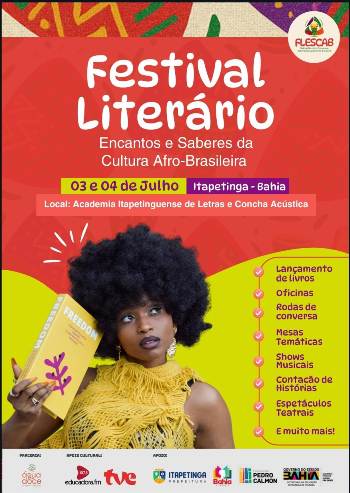 ITAPETINGA | VEM AÍ O FESTIVAL LITERÁRIO COM A PARTICIPAÇÃO DO ATOR JACKSON COSTA