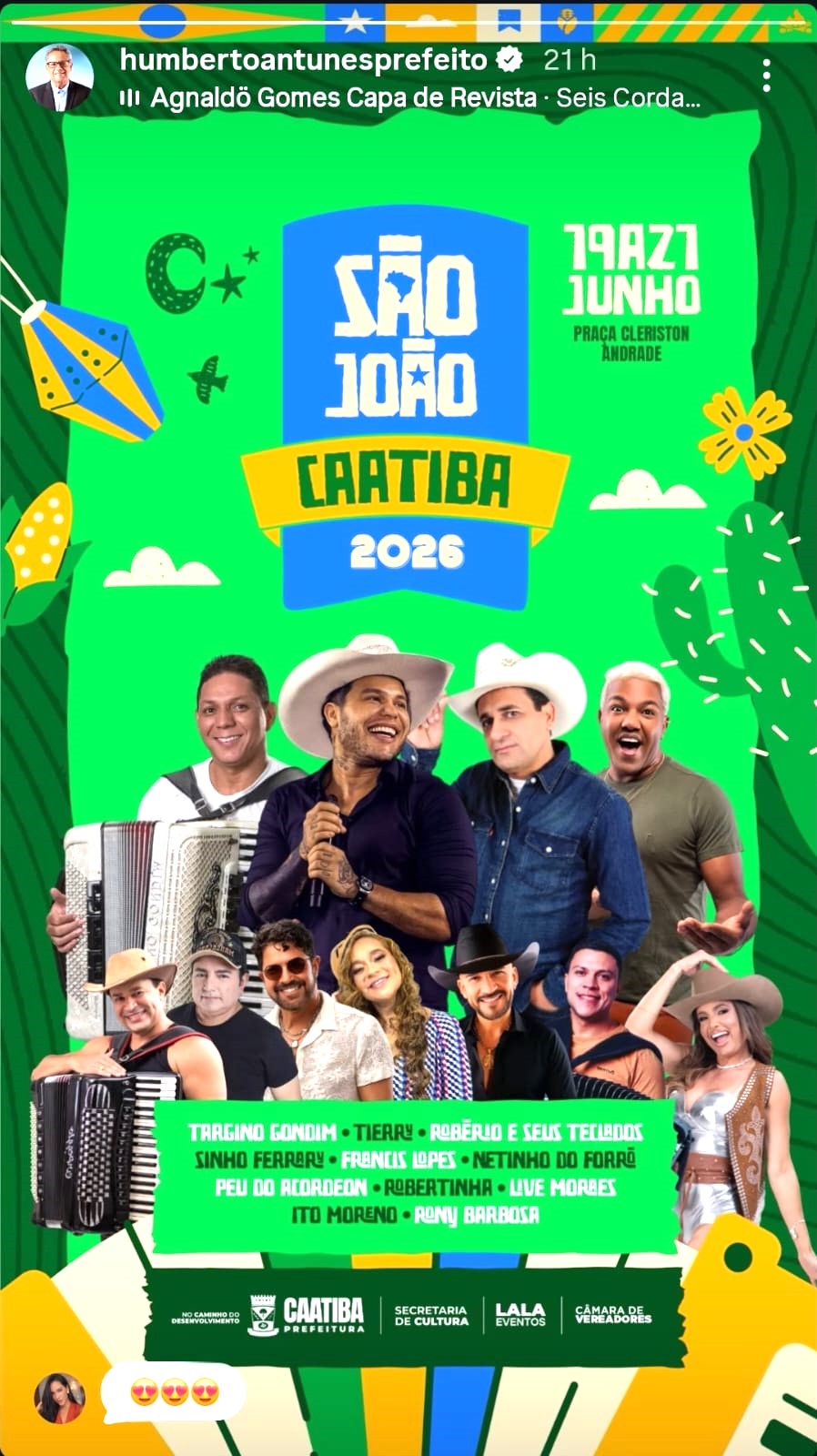 GRADE DE SÃO JOÃO DE CAATIBA AGRADA E COLOCA MUNICÍPIO ENTRE OS MAIS DISPUTADOS NOS FESTEJOS JUNINOS DA REGIÃO