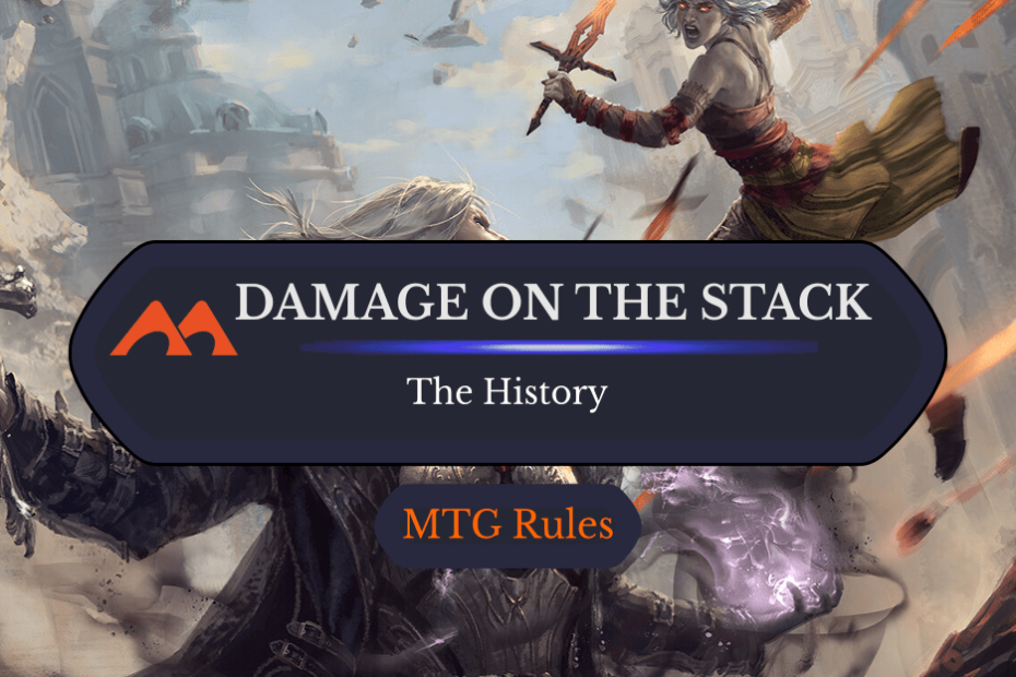 Uma história de danos na pilha no MTG