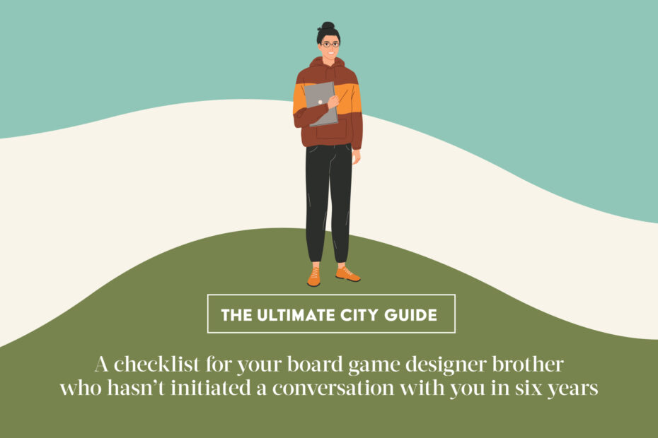 O que fazer com seu irmão introvertido e designer de jogos de tabuleiro em Vancouver