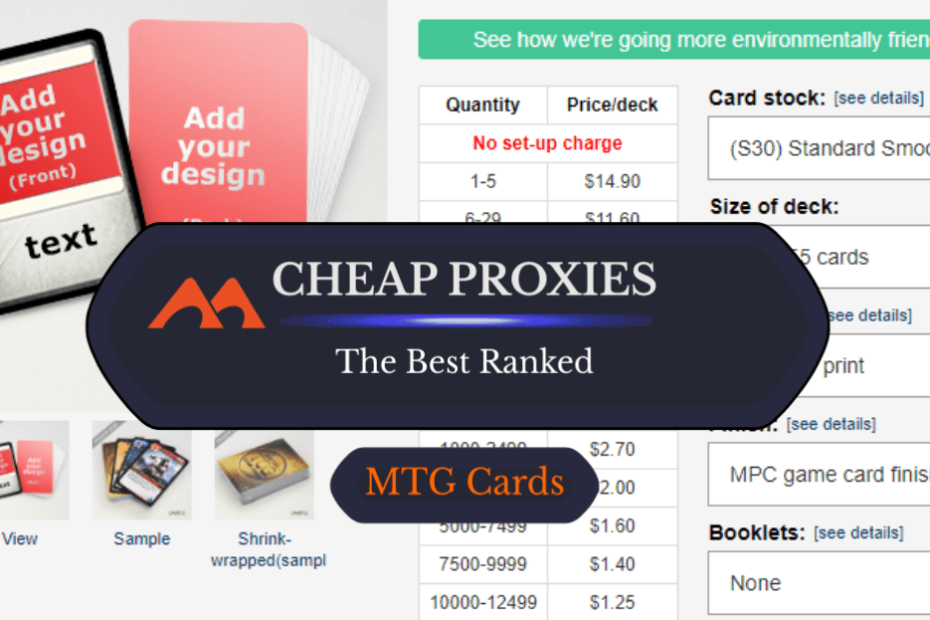 Os 5 lugares mais baratos para obter proxies MTG