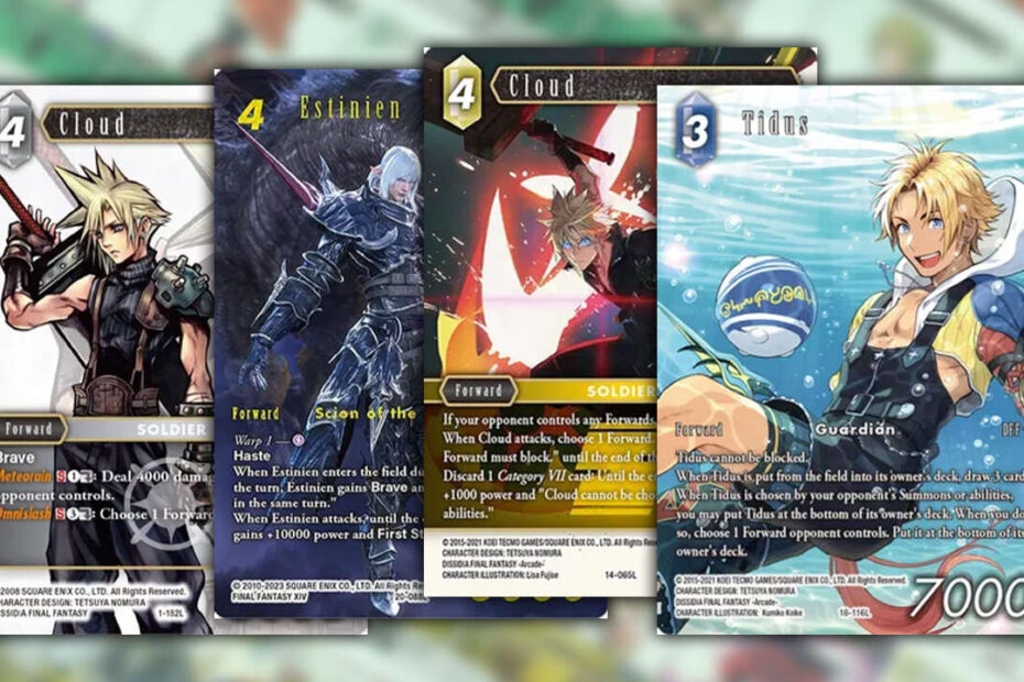 Os baralhos de jogos de cartas colecionáveis ​​​​e as caixas de reforço de Final Fantasy estão muito baratos no momento