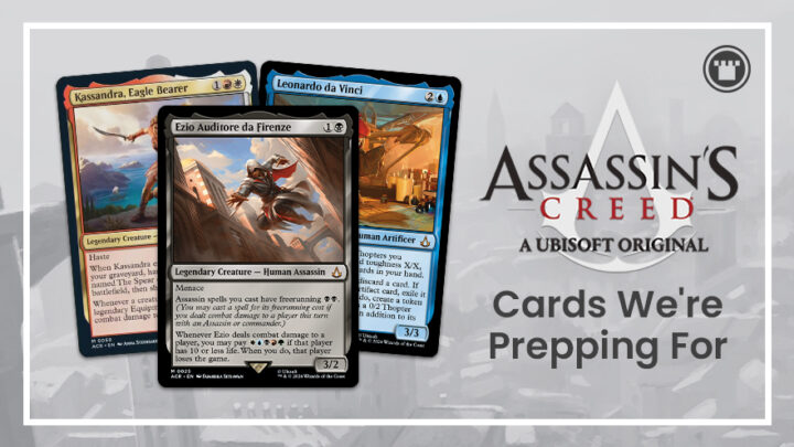 Cartas que estamos preparando para nossos baralhos de Assassin’s Creed