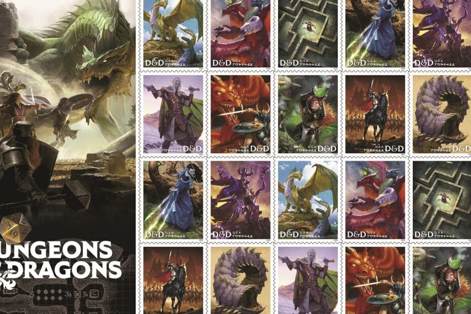 Dungeons & Dragons lançará selos especiais do USPS