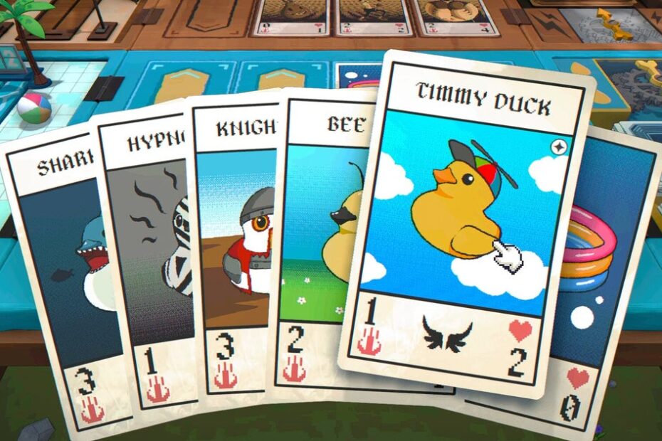 O novo baralho de batalha de cartas Placid Plastic Deck mistura Pokémon com Inscryption usando a magia negra dos patos