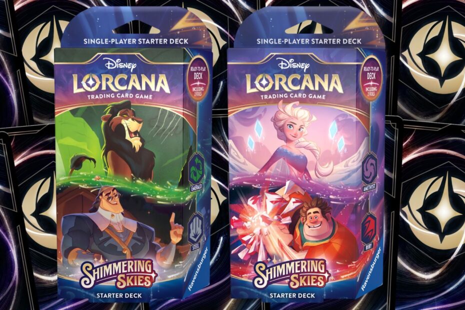 Por dentro dos decks iniciais de Disney Lorcana Shimmering Skies Por dentro dos decks iniciais de Disney Lorcana Shimmering Skies