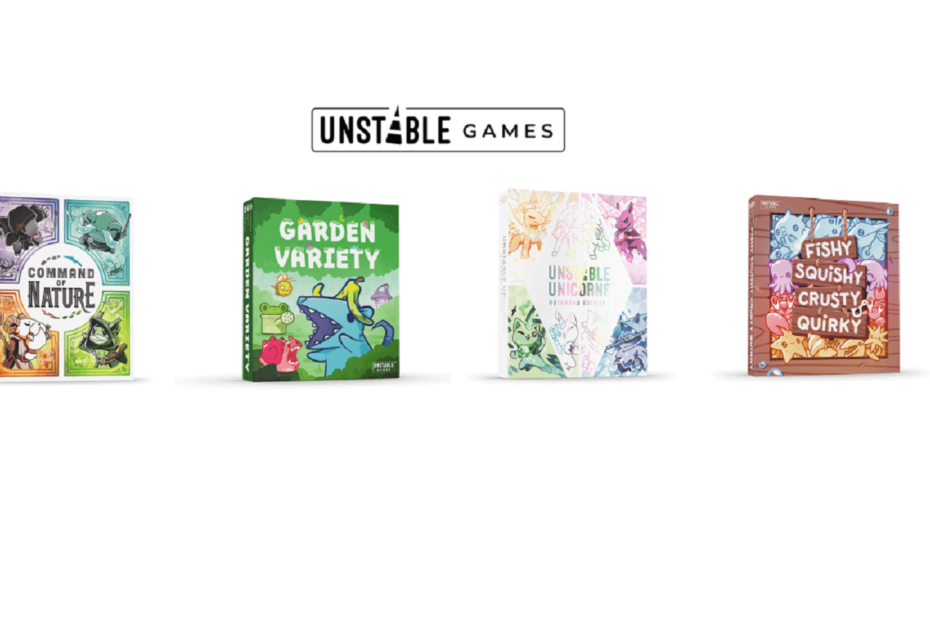 Quatro novos jogos de cartas para crianças dos criadores de Unstable Unicorns Quatro novos jogos de cartas para crianças dos criadores de Unstable Unicorns
