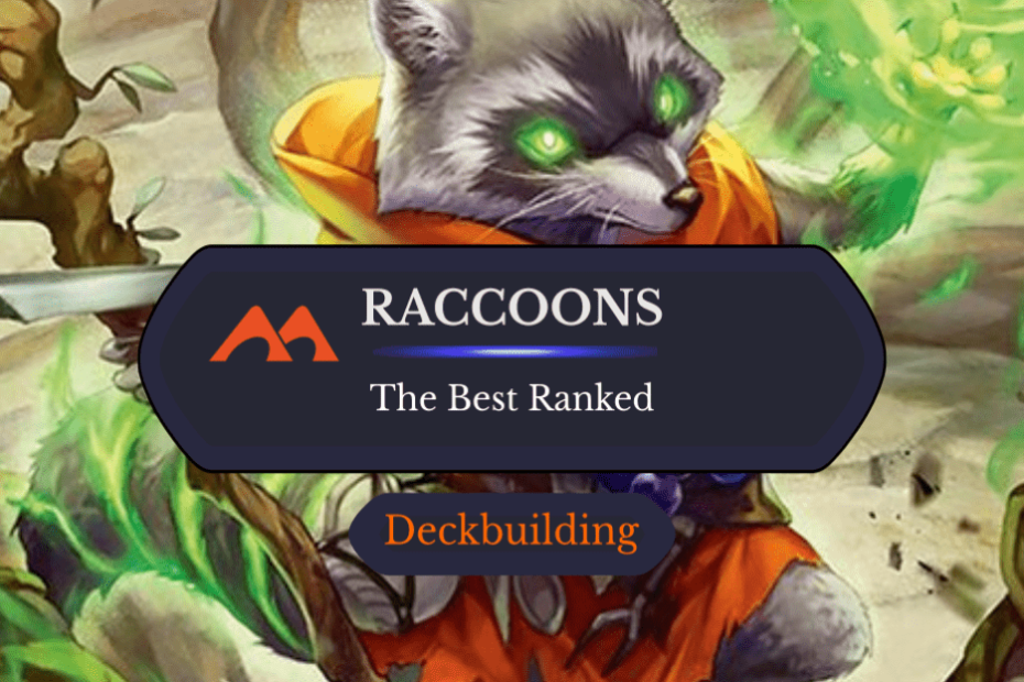 Todos os 22 guaxinins em Magic Classificados