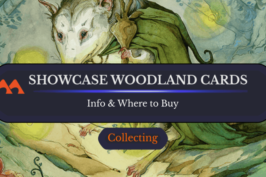Tudo o que você precisa saber sobre os cartões Showcase Woodland em Bloomburrow