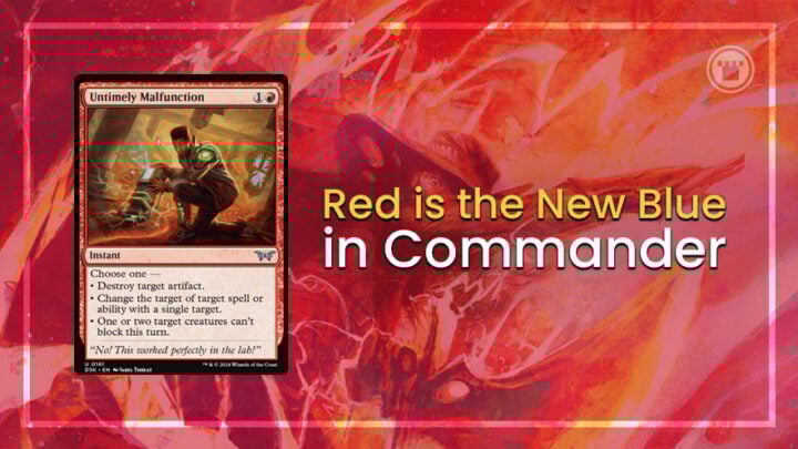 Vermelho é o novo azul em Commander