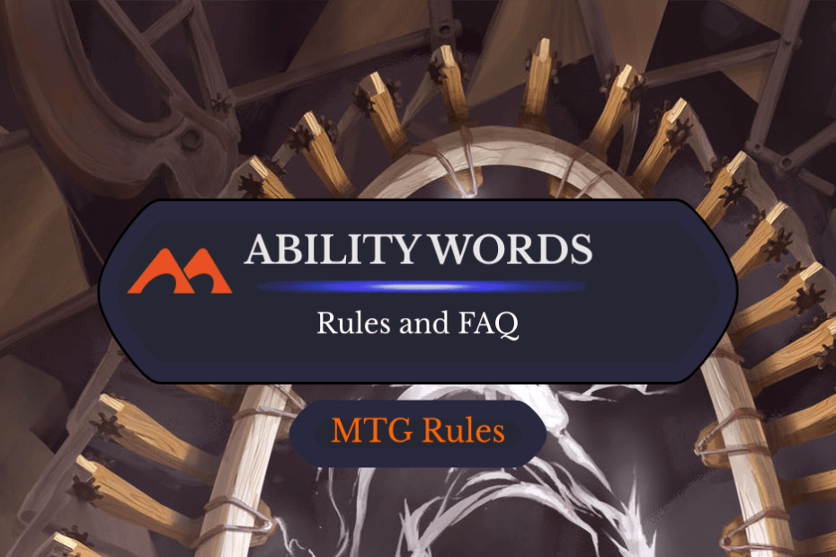 Tudo o que você precisa saber sobre palavras de habilidade em magia