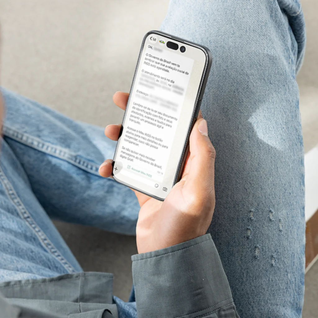 INSS passa a enviar comunicado do BPC pelo WhatsApp; veja como funciona