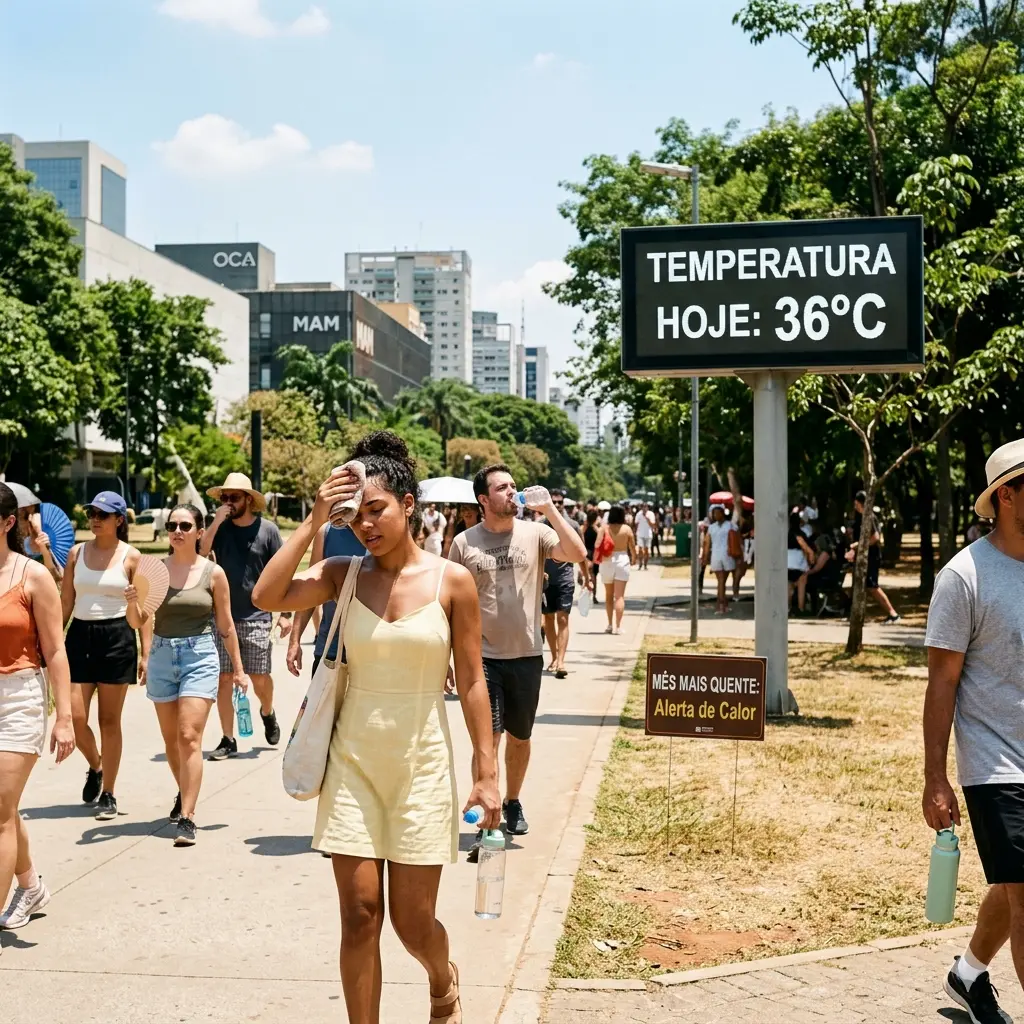 Temperaturas acima da media no Centro-Oeste e Sudeste