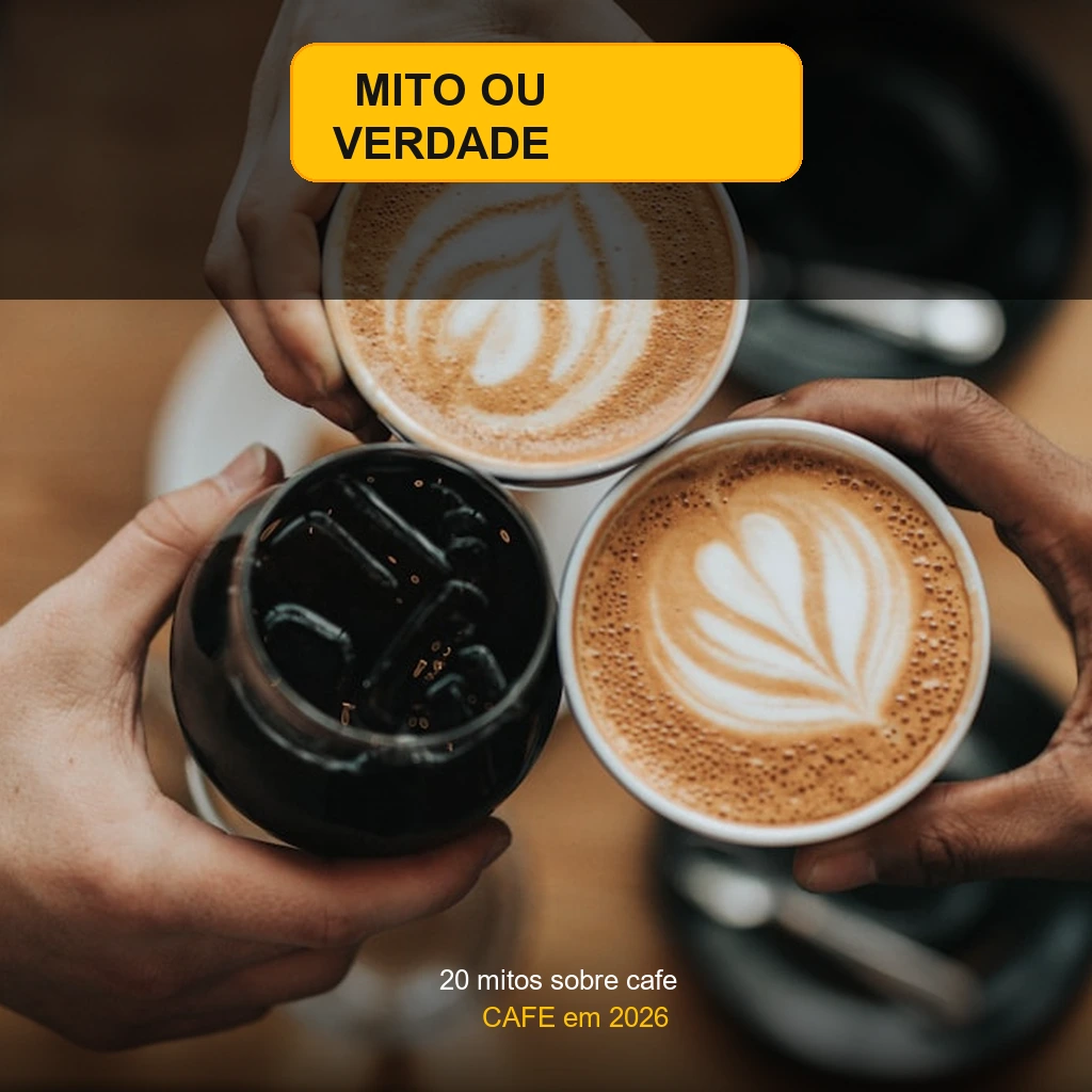 Badge Mito ou Verdade - 20 mitos e verdades sobre o cafe em 2026 - Novatopnet