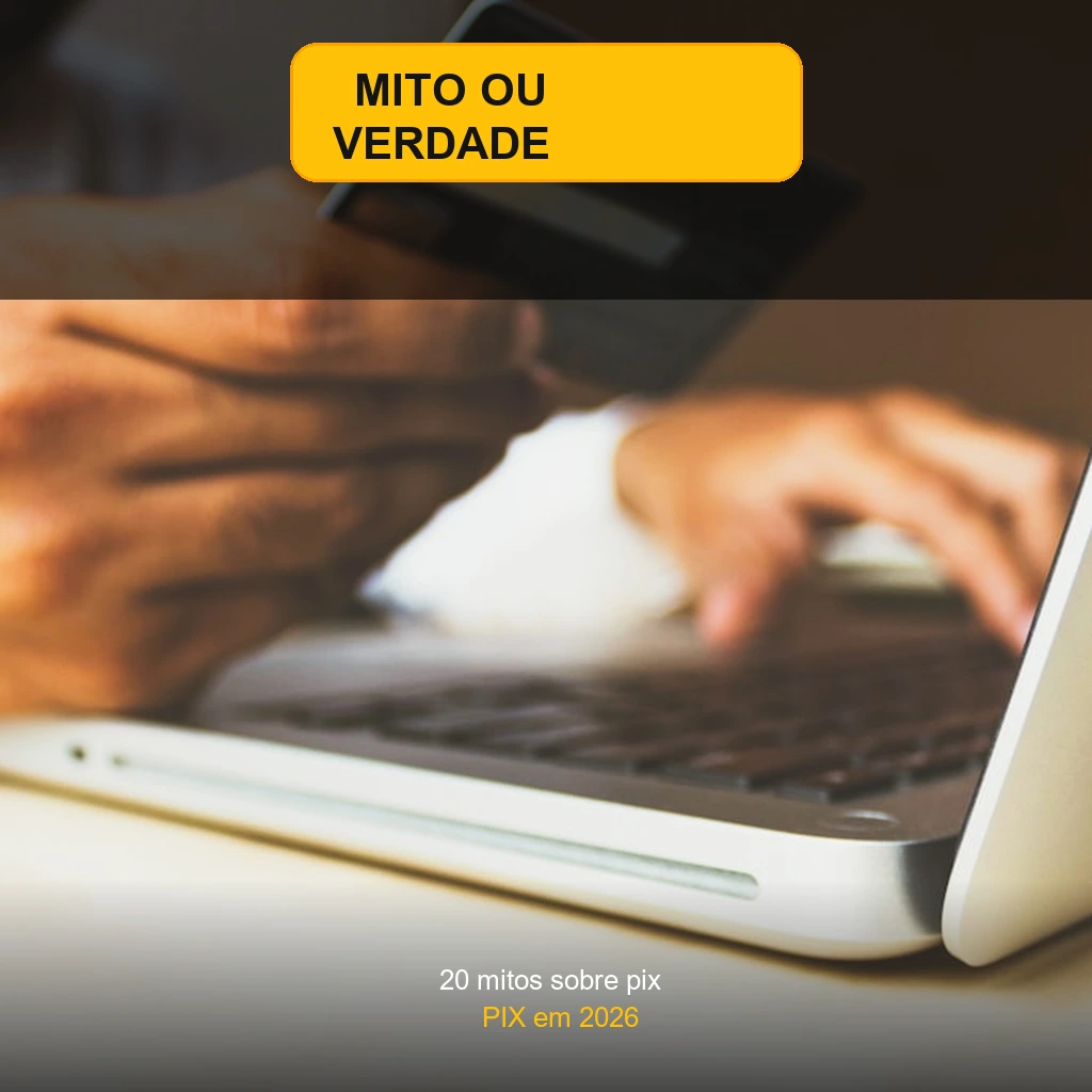 Badge Mito ou Verdade - 20 mitos e verdades sobre o PIX em 2026 - Novatopnet