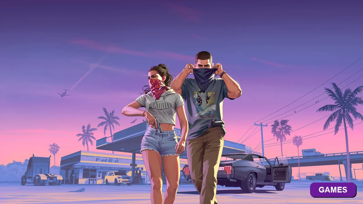 Imagem final com badge da categoria Games sobre o GTA 6 Extended Look na Netflix