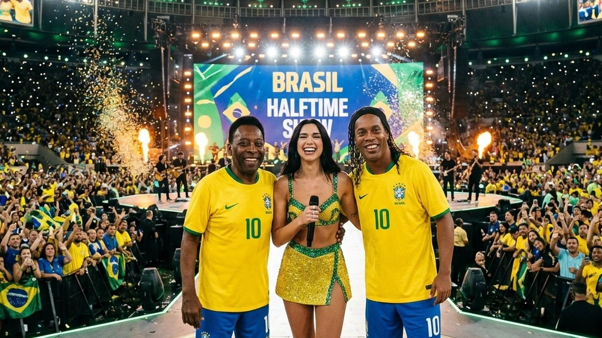 Ronaldo e Ronaldinho no show da final da Copa 2026 com Madonna