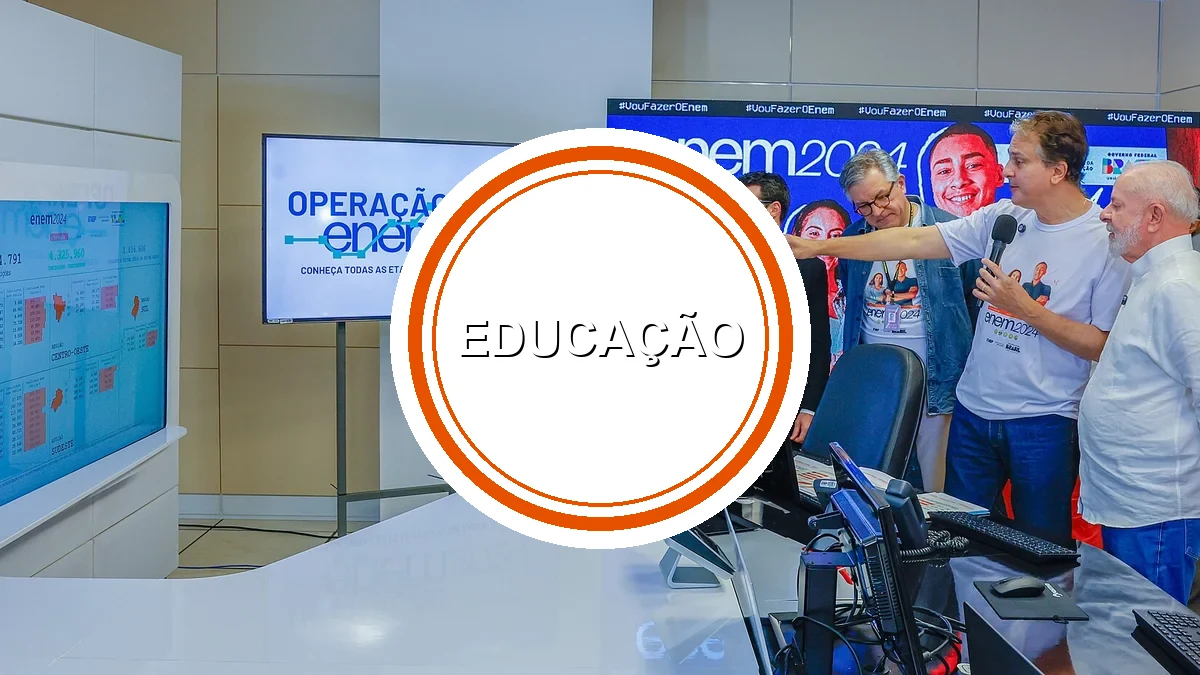 Foto real da sala de monitoramento do Enem 2024 em Brasília, contexto do post sobre os prazos do Enade 2026 e do Enem no calendário educacional brasileiro