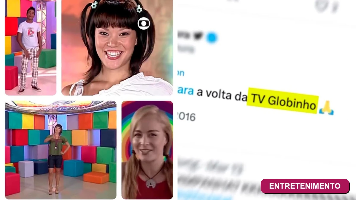 Badge da categoria Entretenimento com a foto oficial do retorno da TV Globinho no Criança Esperança 2026