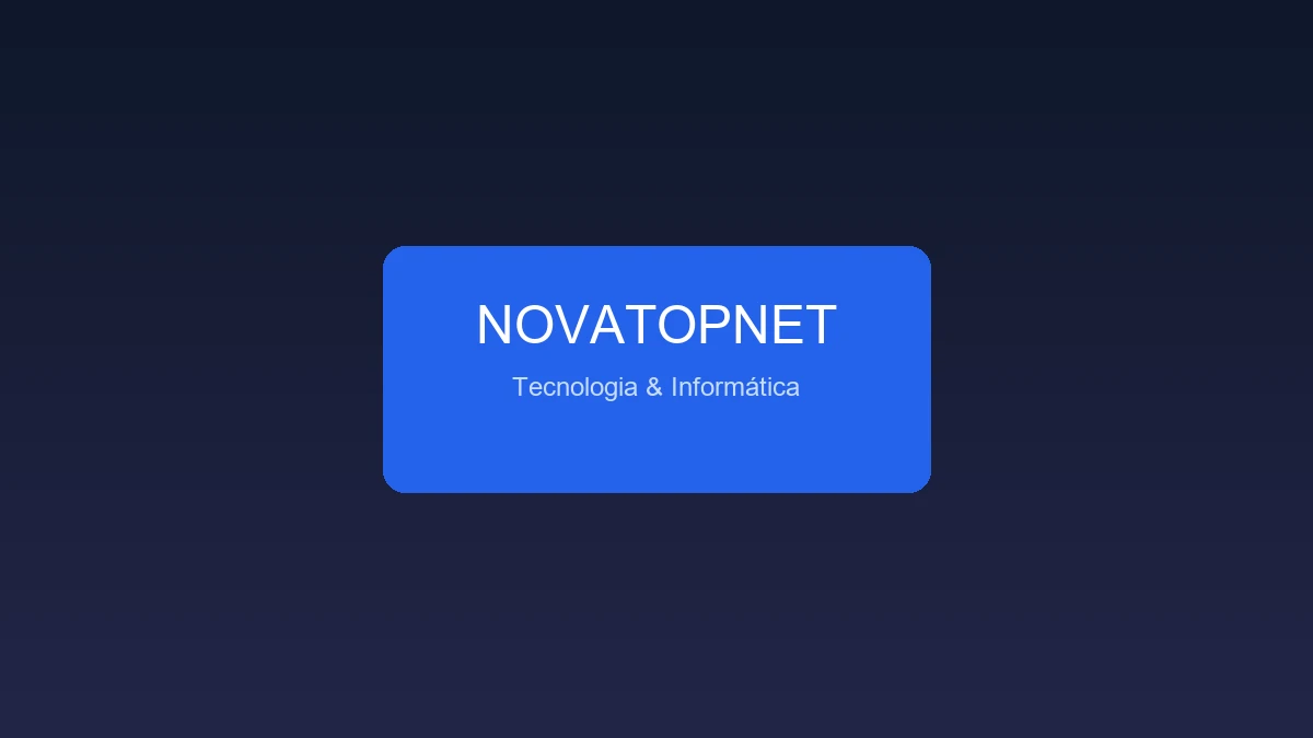 Badge NovaTopNet - Serviços de tecnologia e informática