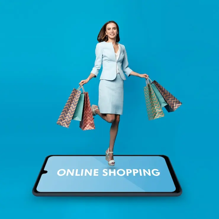 Loja Virtual própria, venda nos Marketplaces 7 compras on line de mulher de tiro completo 23 2150567515