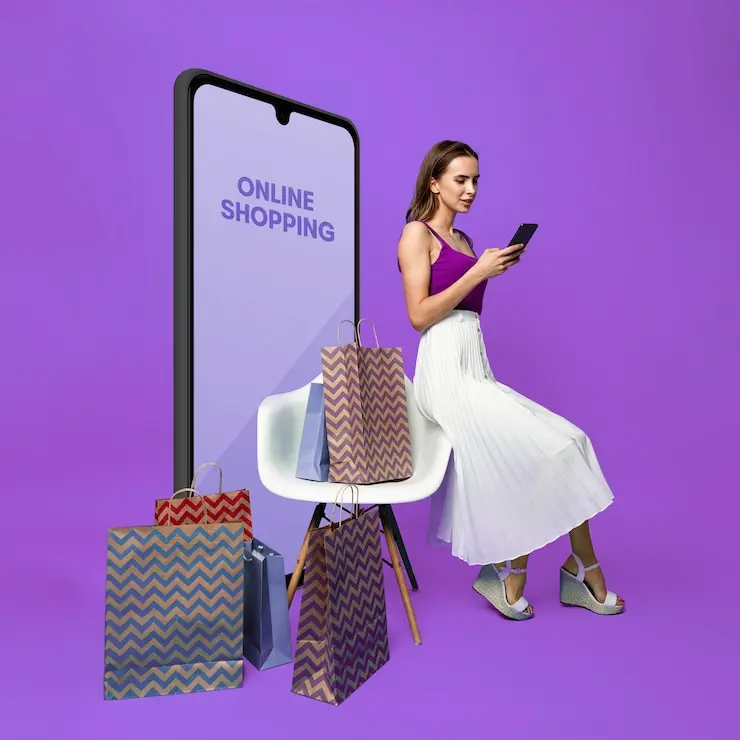 Loja Virtual própria, venda nos Marketplaces 1 compras on line de mulher de tiro completo 23 2150567517
