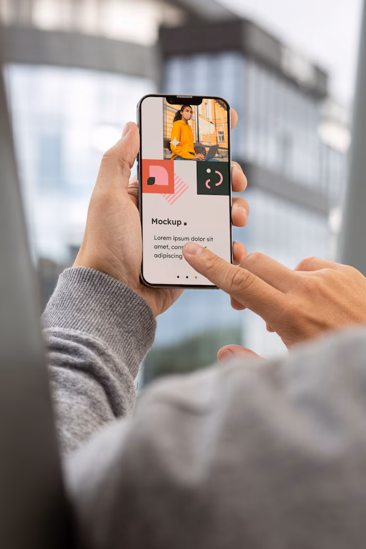Já pensou em ter seu próprio Aplicativo Mobile? 3 modelo de smartphone em mao 23 2151314672